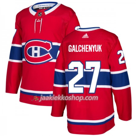 Miehille NHL Montreal Canadiens Pelipaita Alex Galchenyuk 27 Adidas 2017-2018 Punainen Authentic